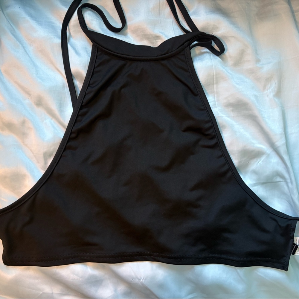 SHEIN Elegant Black Halter Bandeau